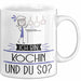 Köchin Tasse Geschenk Ich Bin Köchin Und Du So Geschenkidee Lustiger Spruch Becher Weiß Trendation