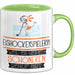 Eishockeyspielerin Weil Es Keinen Schöneren Beruf Gibt Tasse Geschenk für Eine Eishockeyspielerin Lustig Grün Trendation