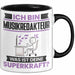Musikredakteur Tasse Geschenk für Musikredakteur Geburtstag Lustiger Spruch Kaffee-Becher Was Ist Deine Superkraft Schwarz Trendation