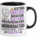 Musikredakteur Geschenk Tasse Lustiger Spruch Erheben Sie Sich Der Musikredakteur Betritt den Raum Schwarz Trendation