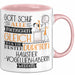 Haustier-Modedesignerin Geschenk Becher Tasse Gott Schuf Alle Menschen Gleich Nur Die Besten Durfeten Haustier-Modedesignerin Werden Geschenkidee Lustig Rosa Trendation