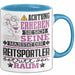 Reitsportler Geschenk Tasse Lustiger Spruch Erheben Sie Sich Der Reitsportler Betritt den Raum Blau Trendation