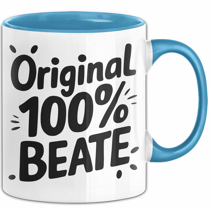 Beate Tasse Geschenk Original 100% Beate Geschenkidee Geburtstag Blau Trendation