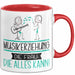 Musikerziehung Geschenk Tasse Becher Die Frau Die Allen Kann Geschenkidee für eine Musikerziehung Lustig Rot Trendation