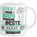 Beste Moderatorin Der Welt Tasse Geschenk für Eine Moderatorin Geprüft Und Sicher Geschenkidee Geburtstag Weihnachten Weiß Trendation