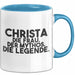 Christa Tasse Christa – Die Frau. Der Mythos. Die Legende. Geschenk Blau Trendation