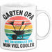 Garten Pflanzen Gärtner Tasse Geschenk Lustige Geschenkidee Spruch Garten Opa Wie Ein Normaler Opa Nur Viel Cooler Weiß Trendation