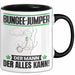 Bungee-Jumper Tasse Geschenk für Bungee-Jumper Der Mann Der Alles Kann Geschenkidee zum Geburtstag Schwarz Trendation