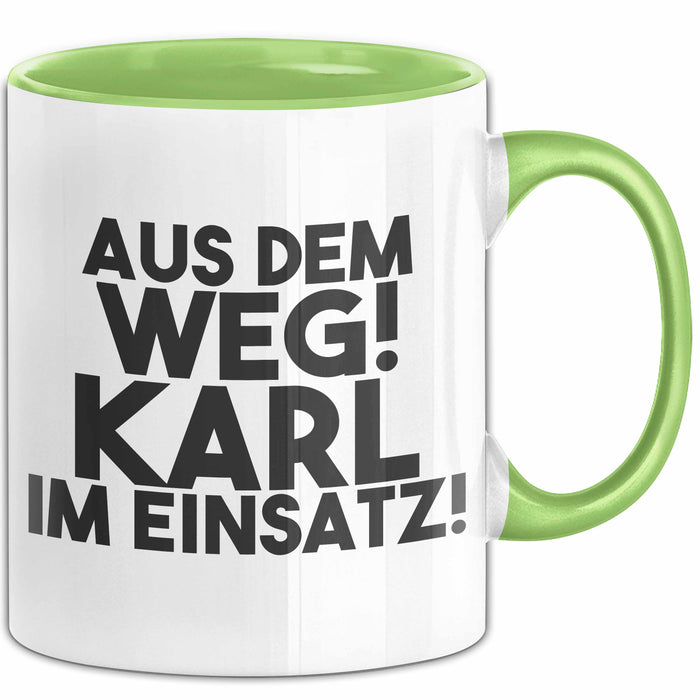 Karl Tasse Aus Dem Weg! Karl Im Einsatz! Geschenk