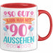 90er Geburtstag Tasse Geschenk Frauen So Gut Kann Man Mit 90 Aussehen Geschenkidee Geburtstag Rot Trendation