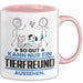 Tierfreund Geschenk Tasse So Gut Kann Nur Ein Tierfreund Aussehen Geschenkidee Kaffee-Becher Rosa Trendation