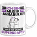 Musikarrangeur Tasse Geschenk für Musikarrangeur Geburtstag Lustiger Spruch Kaffee-Becher Was Ist Deine Superkraft Weiß Trendation