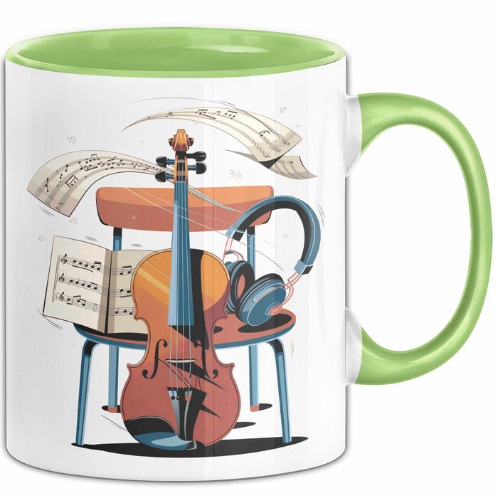 Musikstudent Tasse Geschenk Lustige Geschenkidee Spruch Für Übungs Krieger Grün Trendation