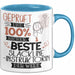 Beste Slackline-Instruktorin Der Welt Tasse Geschenk für Eine Slackline-Instruktorin Geprüft Und Sicher Geschenkidee Geburtstag Weihnachten Blau Trendation