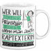 Raptexterin Tasse Geschenk Spruch Wer Will Schon Prinzessin Sein Wenn Man Auch Raptexterin Sein Kann Weiß Trendation