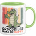 Krokodil Tier Tasse Geschenk Lustige Geschenkidee Spruch Krokodile Machen Mich Glücklich Grün Trendation