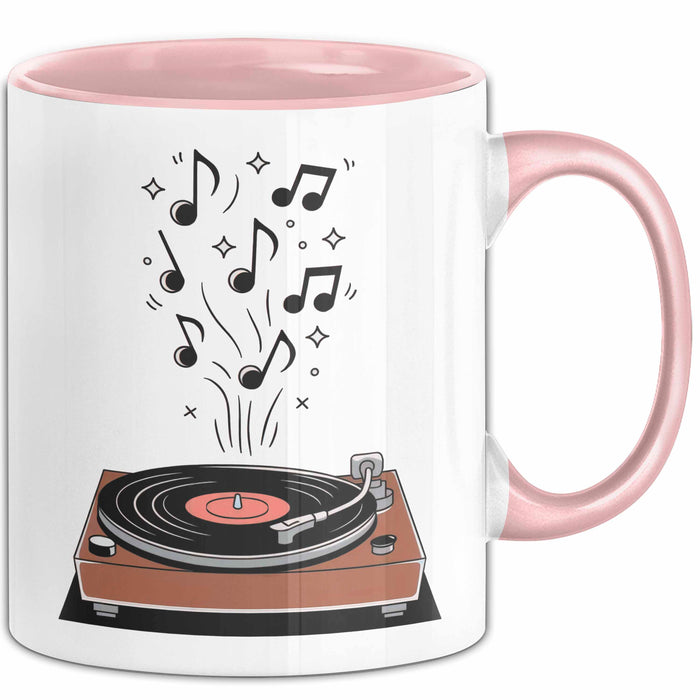 Vinyl Liebhaber Tasse Geschenk Lustige Geschenkidee Spruch Für Platten Sammler Rosa Trendation