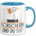 Forscherin Tasse Geschenk Ich Bin Forscherin Und Du So Geschenkidee Lustiger Spruch Becher Blau Trendation