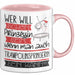 Trampolinspringerin Tasse Geschenk Spruch Wer Will Schon Prinzessin Sein Wenn Man Auch Trampolinspringerin Sein Kann Rosa Trendation