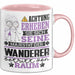 Wanderer Geschenk Tasse Lustiger Spruch Erheben Sie Sich Der Wanderer Betritt den Raum Rosa Trendation