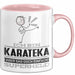 Karateka Geschenk Tasse Ich Bin Karateka Aber Sag Doch Einfach Superheld Lustige Geschenkdiee für Karateka Kaffee-Becher Rosa Trendation