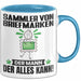 SammlervonBriefmarken Tasse Geschenk für SammlervonBriefmarken Der Mann Der Alles Kann Geschenkidee zum Geburtstag Blau Trendation