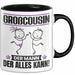 Großcousin Tasse Geschenk für Großcousin Der Mann Der Alles Kann Geschenkidee zum Geburtstag Schwarz Trendation