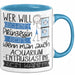 Aquarium-Enthusiastin Tasse Geschenk Spruch Wer Will Schon Prinzessin Sein Wenn Man Auch Aquarium-Enthusiastin Sein Kann Blau Trendation