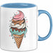 Dessert Fan Tasse Geschenkidee Kuchen und Gebäck Liebhaber Blau Trendation