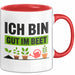 Garten Pflanzen Gärtner Tasse Geschenk Lustige Geschenkidee Spruch Ich Bin Gut Im Beet Rot Trendation