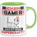 Gamer Tasse Geschenk für Gamer Geburtstag Lustiger Spruch Kaffee-Becher Was Ist Deine Superkraft Grün Trendation