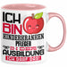Kinderkrankenpfleger Ausbildung Tasse Geschenk Ich Bin Kinderkrankenpfleger In Der Ausbildung Ich Darf Das Geschenkidee Spruch Rosa Trendation