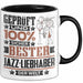 Jazz-Liebhaber Geschenk Lustiger Spruch für Jazz-Liebhaber Geschenkidee Bester Jazz-Liebhaber Der Welt Schwarz Trendation