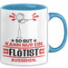 Flötist Geschenk Tasse So Gut Kann Nur Ein Flötist Aussehen Geschenkidee Kaffee-Becher Blau Trendation