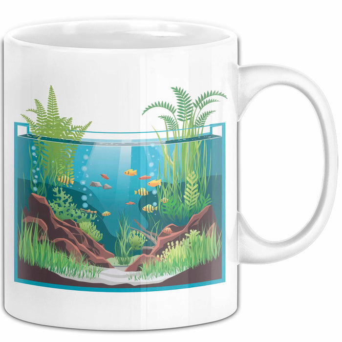 Aquascaper Tasse Geschenkidee für Unterwasser Garten Fan Weiß Trendation