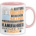Kanufahrer Geschenk Tasse Lustiger Spruch Erheben Sie Sich Der Kanufahrer Betritt den Raum Rosa Trendation