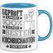 Kochbuchautor Geschenk Lustiger Spruch für Kochbuchautor Geschenkidee Bester Kochbuchautor Der Welt Blau Trendation