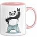 Panda Rock Musikliebhaber Musiker Tasse Geschenk Lustige Geschenkidee Spruch Rosa Trendation