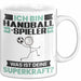 Handballspieler Tasse Geschenk für Handballspieler Geburtstag Lustiger Spruch Kaffee-Becher Was Ist Deine Superkraft Weiß Trendation