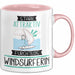 Windsurferin Tasse Geschenk Becher Stark Attraktiv Furchtlos Windsurferin Lustige Geschenkidee Rosa Trendation