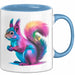 Eichhörnchen Tierliebhaber Tasse Geschenk Lustige Geschenkidee Spruch Blau Trendation