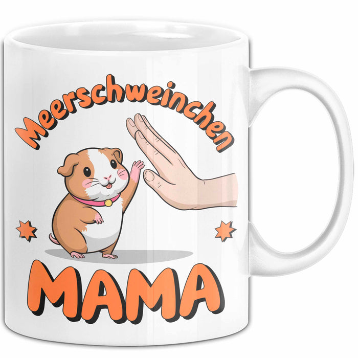 Meerschweinchen Tierliebhaber Tasse Geschenk Lustige Geschenkidee Spruch Meerschweinchen Mama Weiß Trendation