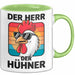 Huhn Tier Bauer Tasse Becher Geschenk Lustige Geschenkidee Spruch Der Herr Der Hühner Grün Trendation