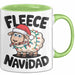 Schaf Tier Bauer Tasse Becher Geschenk Lustige Geschenkidee Spruch Fleece Navidad Grün Trendation