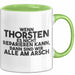 Thorsten Tasse Wenn Thorsten Nicht Repariert, Sind Wir Am Arsch Geschenk Grün Trendation