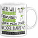 Modellbahnfan Tasse Geschenk Spruch Wer Will Schon Prinzessin Sein Wenn Man Auch Modellbahnfan Sein Kann Weiß Trendation