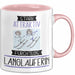 Langläuferin Tasse Geschenk Becher Stark Attraktiv Furchtlos Langläuferin Lustige Geschenkidee Rosa Trendation