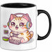 Katze Videospieler Tasse Geschenk Lustige Geschenkidee Trendation