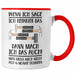Trendation - Handwerker Tasse mit Spruch Geschenke für Handwerk Kaffeebecher KFZ Mechaniker Mechatroniker Rot Trendation