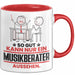 Musikberater Geschenk Tasse So Gut Kann Nur Ein Musikberater Aussehen Geschenkidee Kaffee-Becher Rot Trendation